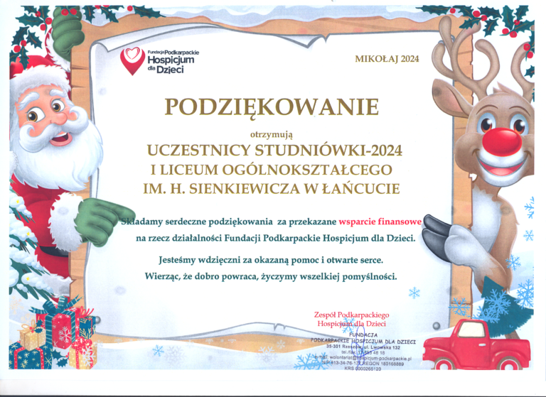 Podziękowanie